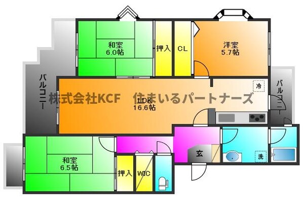 レジデンシャルウエストサイドの物件間取画像